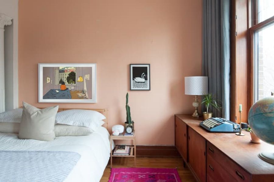 warna cat pastel untuk kamar sempit